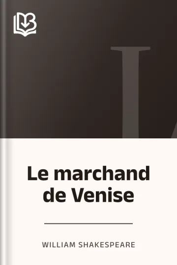Le marchand de Venise de William Shakespeare, couverture du livre