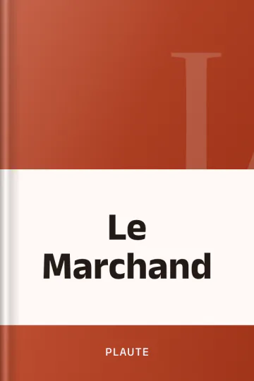 Le Marchand de Plaute, couverture du livre