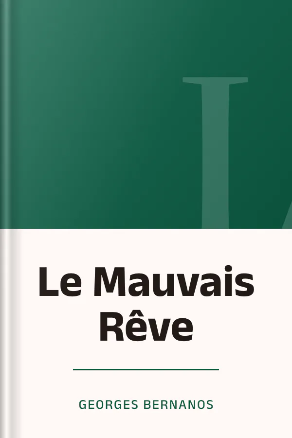 Le Mauvais Rêve de Georges Bernanos, couverture du livre