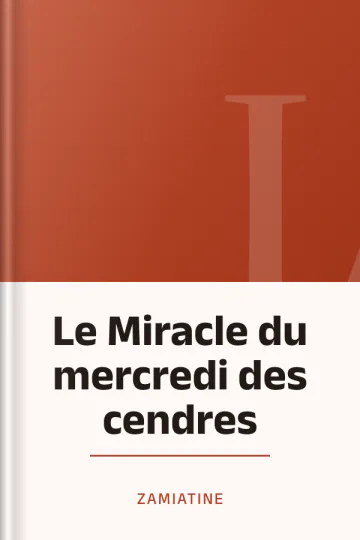 Le Miracle du mercredi des cendres de Zamiatine, couverture du livre