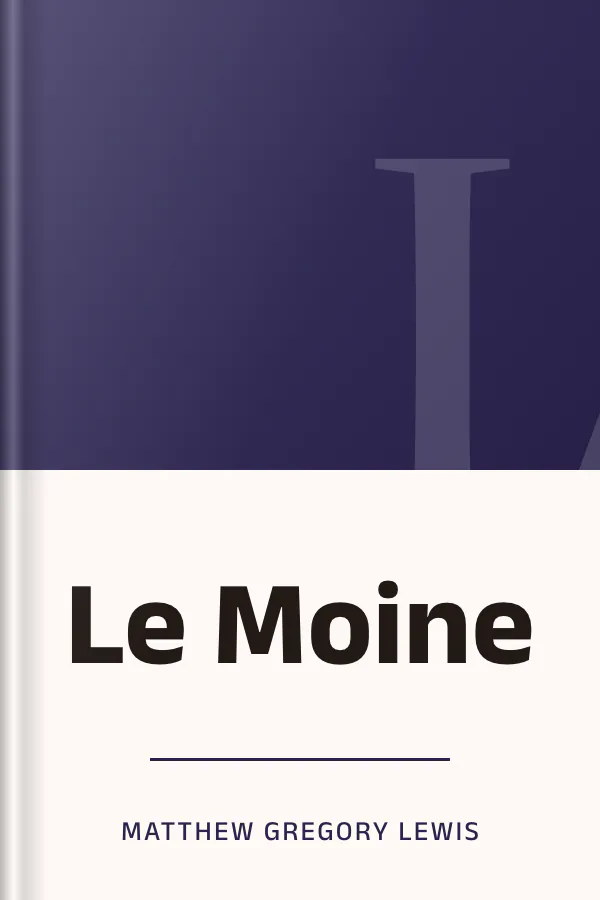Le Moine de Matthew Gregory Lewis, couverture du livre