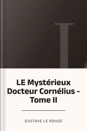 LE Mystérieux Docteur Cornélius - Tome II de Gustave Le Rouge, couverture du livre