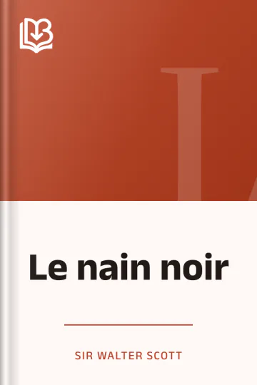 Le nain noir de Sir Walter Scott, couverture du livre