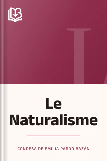 Le Naturalisme de condesa de Emilia Pardo Bazán, couverture du livre
