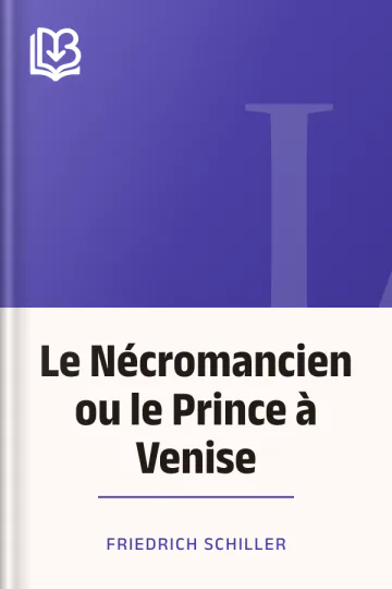 Le Nécromancien ou le Prince à Venise de Friedrich Schiller, couverture du livre