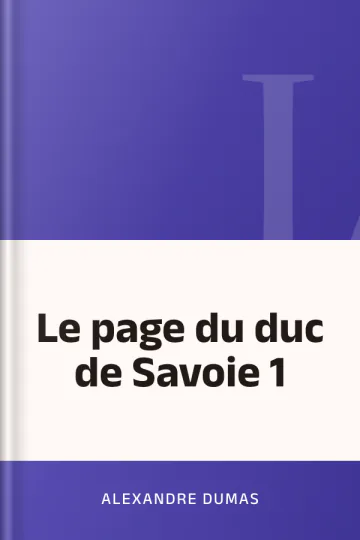 Le page du duc de Savoie 1 d’Alexandre Dumas, couverture du livre