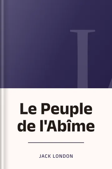 Le Peuple de l'Abîme de Jack London, couverture du livre