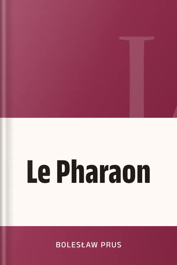 Le Pharaon de Bolesław Prus, couverture du livre