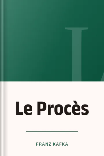 Le Procès de Franz Kafka, couverture du livre