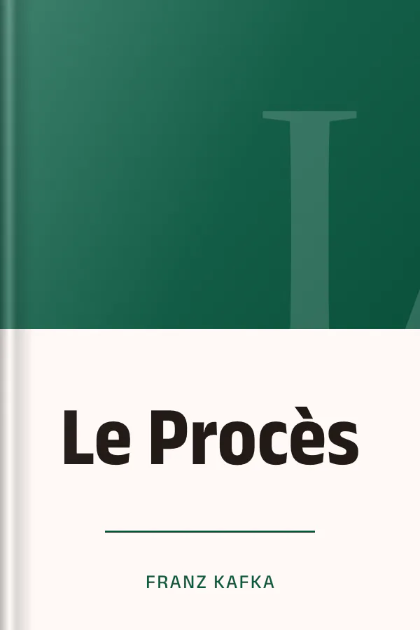 Le Procès de Franz Kafka, couverture du livre