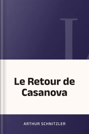 Le Retour de Casanova d’Arthur Schnitzler, couverture du livre