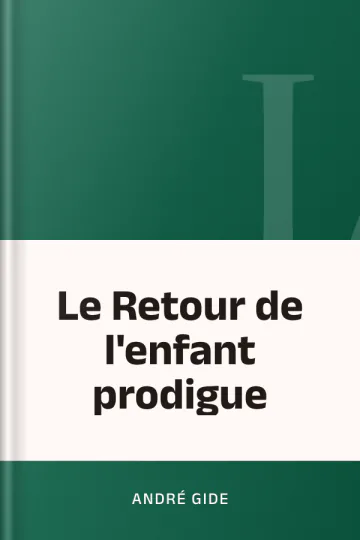 Le Retour de l'enfant prodigue d’André Gide, couverture du livre
