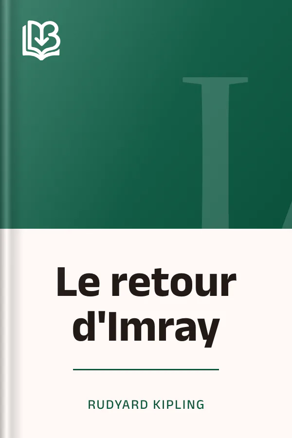 Le retour d'Imray de Rudyard Kipling, couverture du livre
