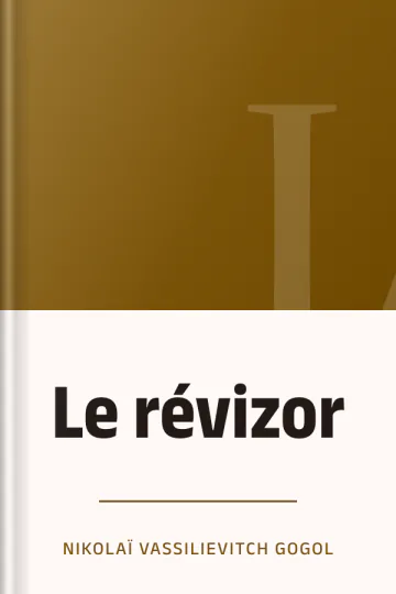 Le révizor de Nikolaï Vassilievitch Gogol, couverture du livre