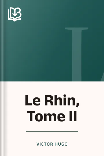 Le Rhin, Tome II de Victor Hugo, couverture du livre