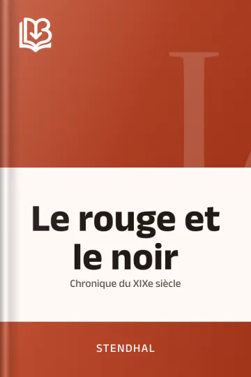 Le rouge et le noir: chronique du XIXe siècle de Stendhal, couverture du livre