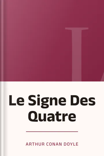 Le Signe Des Quatre d’Arthur Conan Doyle, couverture du livre