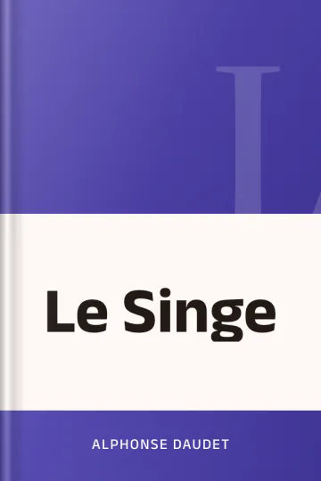 Le Singe d’Alphonse Daudet, couverture du livre