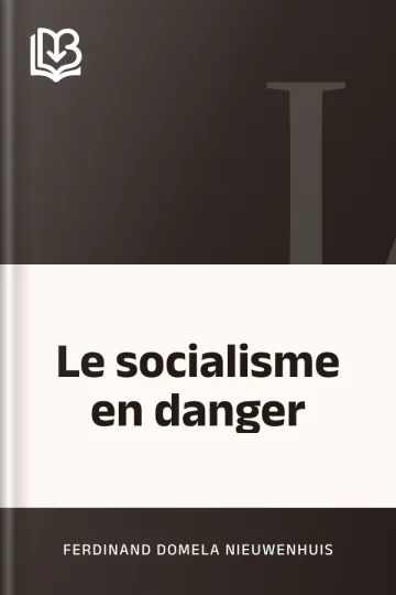 Le socialisme en danger de Ferdinand Domela Nieuwenhuis, couverture du livre