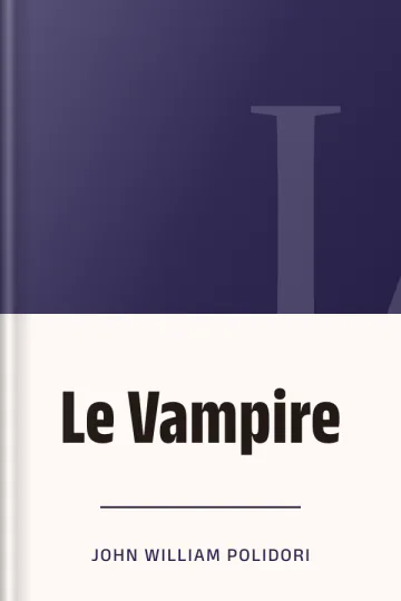 Le Vampire de John William Polidori, couverture du livre