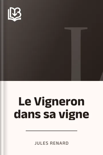 Le Vigneron dans sa vigne de Jules Renard, couverture du livre