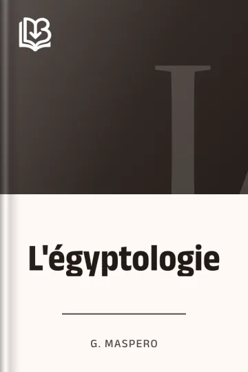 L'égyptologie de G. Maspero, couverture du livre