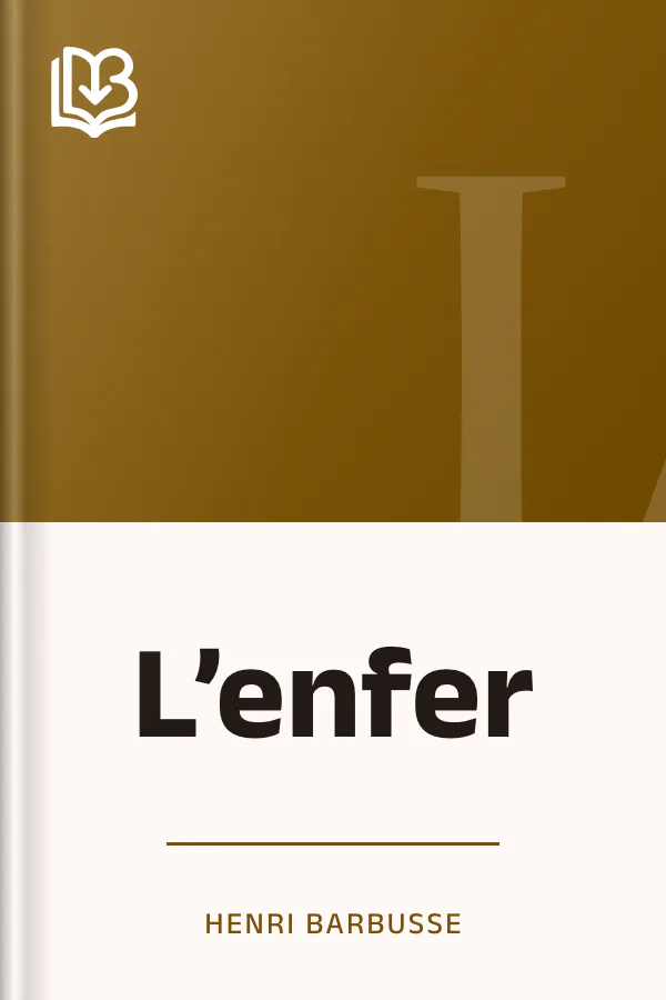 L’enfer d’Henri Barbusse, couverture du livre