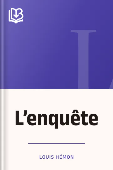 L’enquête de Louis Hémon, couverture du livre