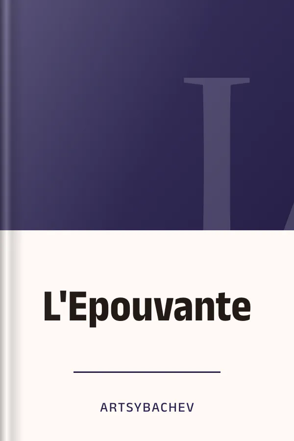 L'Epouvante d’Artsybachev, couverture du livre