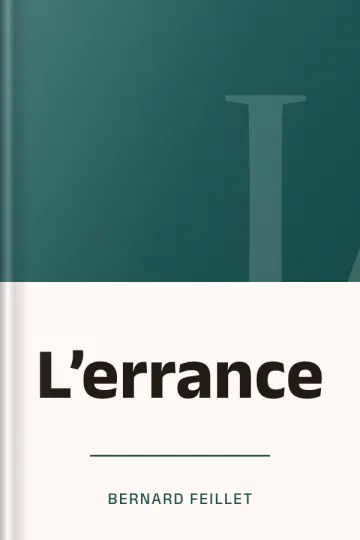 L’errance de Bernard Feillet, couverture du livre