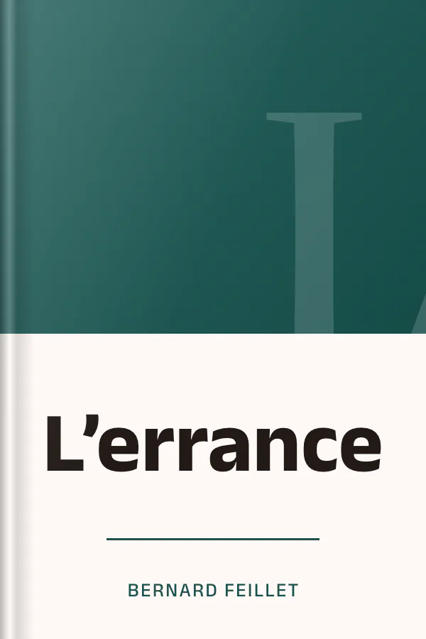 L’errance de Bernard Feillet, couverture du livre