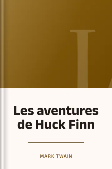 Les aventures de Huck Finn de Mark Twain, couverture du livre