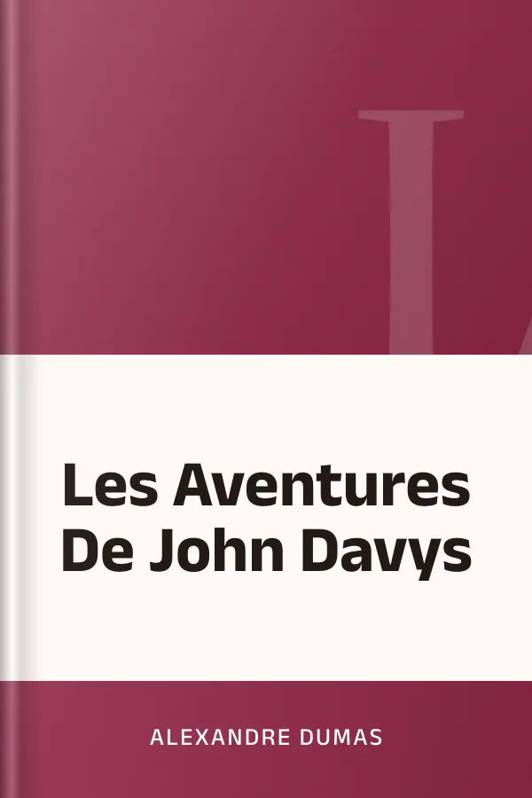 Les Aventures De John Davys d’Alexandre Dumas, couverture du livre