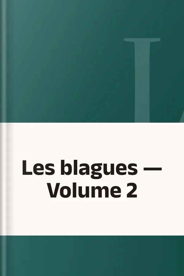 Les blagues — Volume 2, couverture du livre