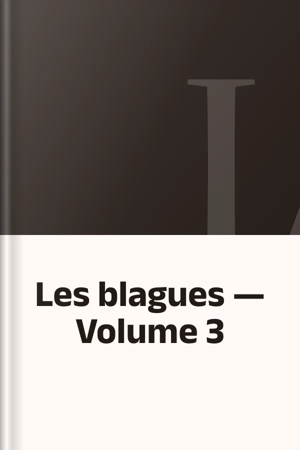 Les blagues — Volume 3, couverture du livre