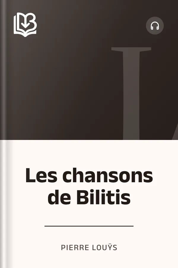 Les chansons de Bilitis de Pierre Louÿs, couverture du livre