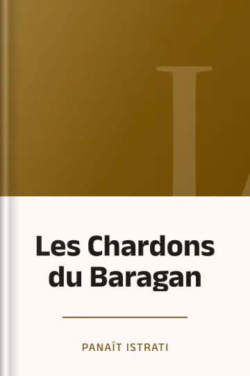 Les Chardons du Baragan de Panaït Istrati, couverture du livre