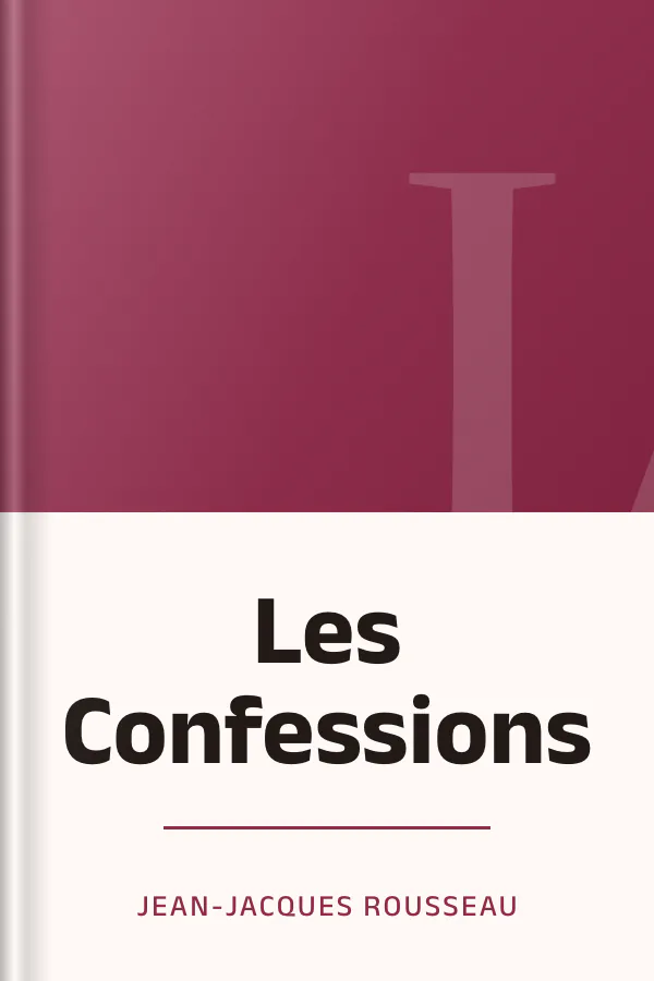 Les Confessions de Jean-Jacques Rousseau, couverture du livre