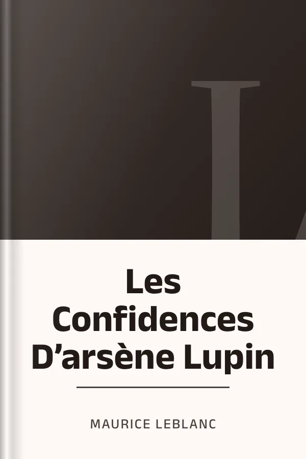 Les Confidences D’arsène Lupin de Maurice Leblanc, couverture du livre
