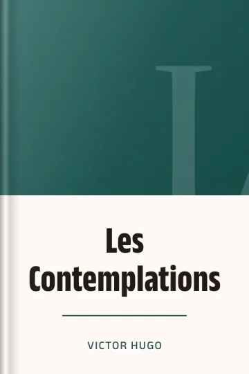 Les Contemplations de Victor Hugo, couverture du livre