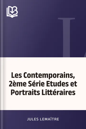 Les Contemporains, 2ème Série Etudes et Portraits Littéraires de Jules Lemaître, couverture du livre