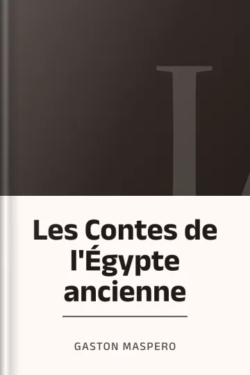 Les Contes de l'Égypte ancienne de Gaston Maspero, couverture du livre