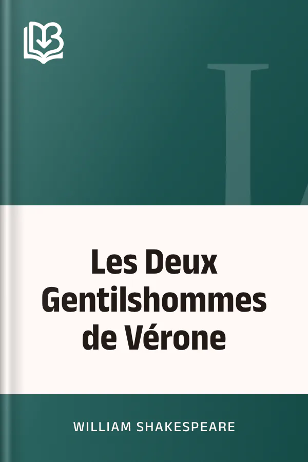 Les Deux Gentilshommes de Vérone de William Shakespeare, couverture du livre