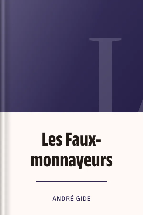 Les Faux-monnayeurs d’André Gide, couverture du livre