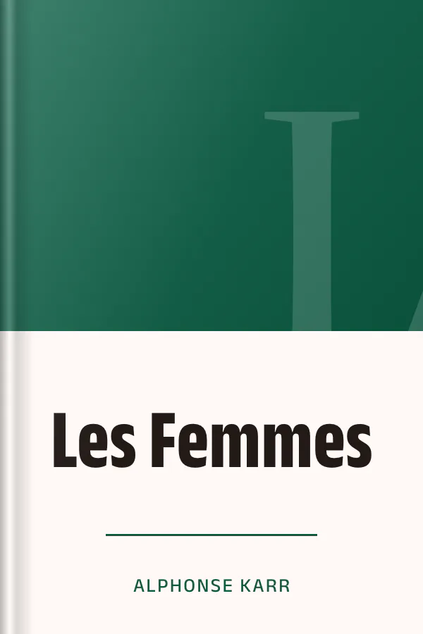 Les Femmes d’Alphonse Karr, couverture du livre