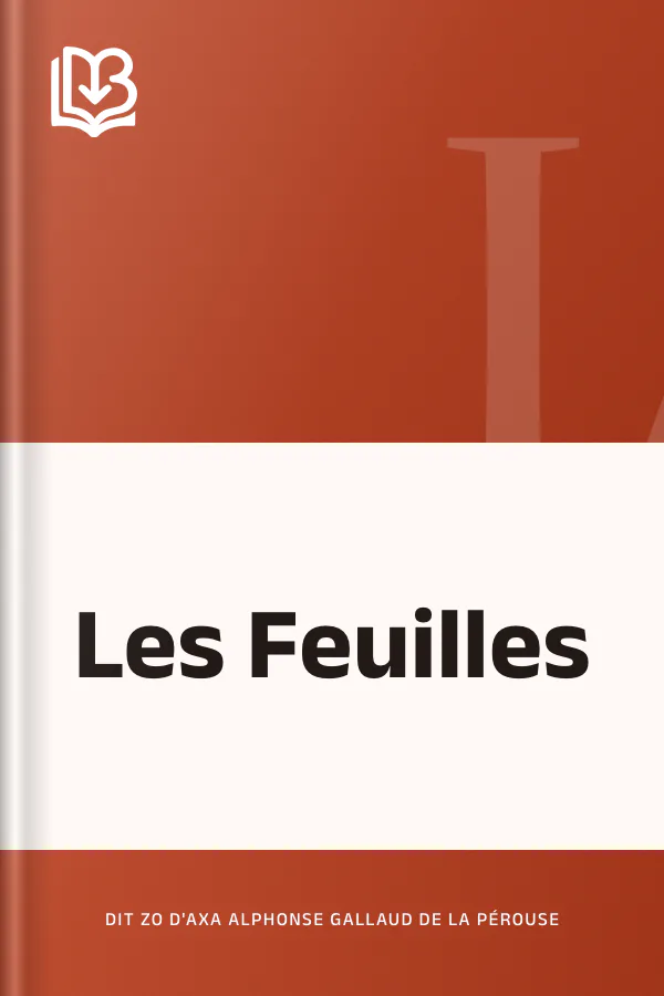 Les Feuilles de dit Zo d'Axa Alphonse Gallaud de la Pérouse, couverture du livre