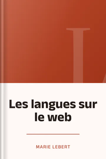 Les langues sur le web de Marie Lebert, couverture du livre