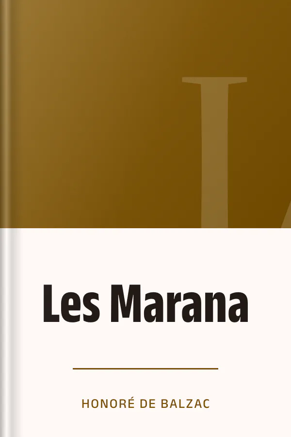 Les Marana d’Honoré de Balzac, couverture du livre