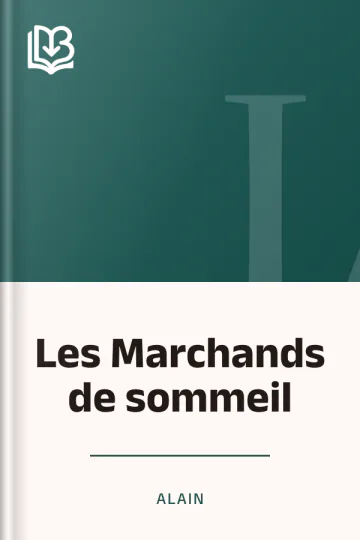 Les Marchands de sommeil d’Alain, couverture du livre