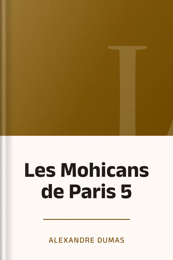 Les Mohicans de Paris 5 d’Alexandre Dumas, couverture du livre